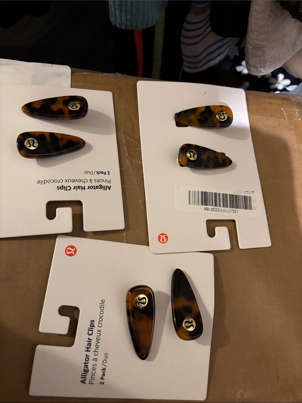 lululemon athletica Tortoiseshell Hair Clips in Brown and Black - 6pcs